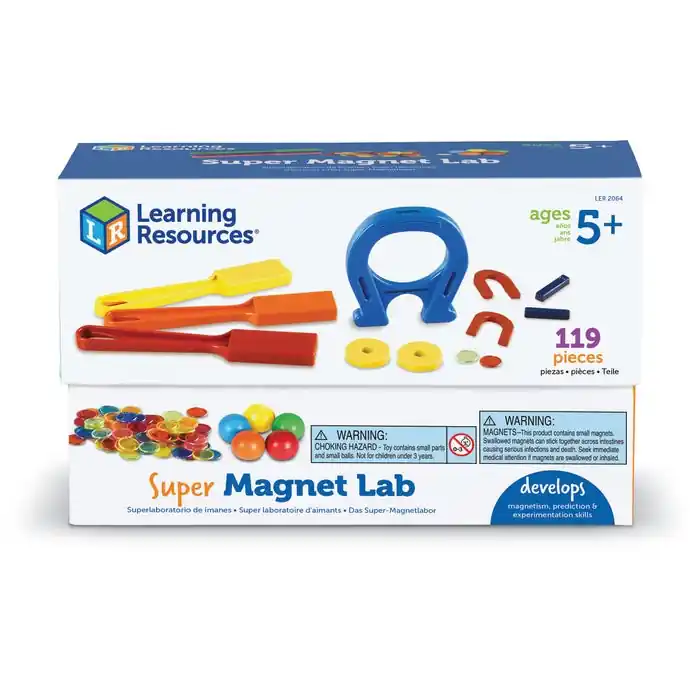 Fresh Stock Learning Resources Super Magnet Classroom Lab Kit, 124 Pieces